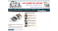 Desktop Screenshot of kinhnghiemxaynhadep.com