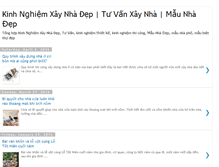 Tablet Screenshot of kinhnghiemxaynhadep.com